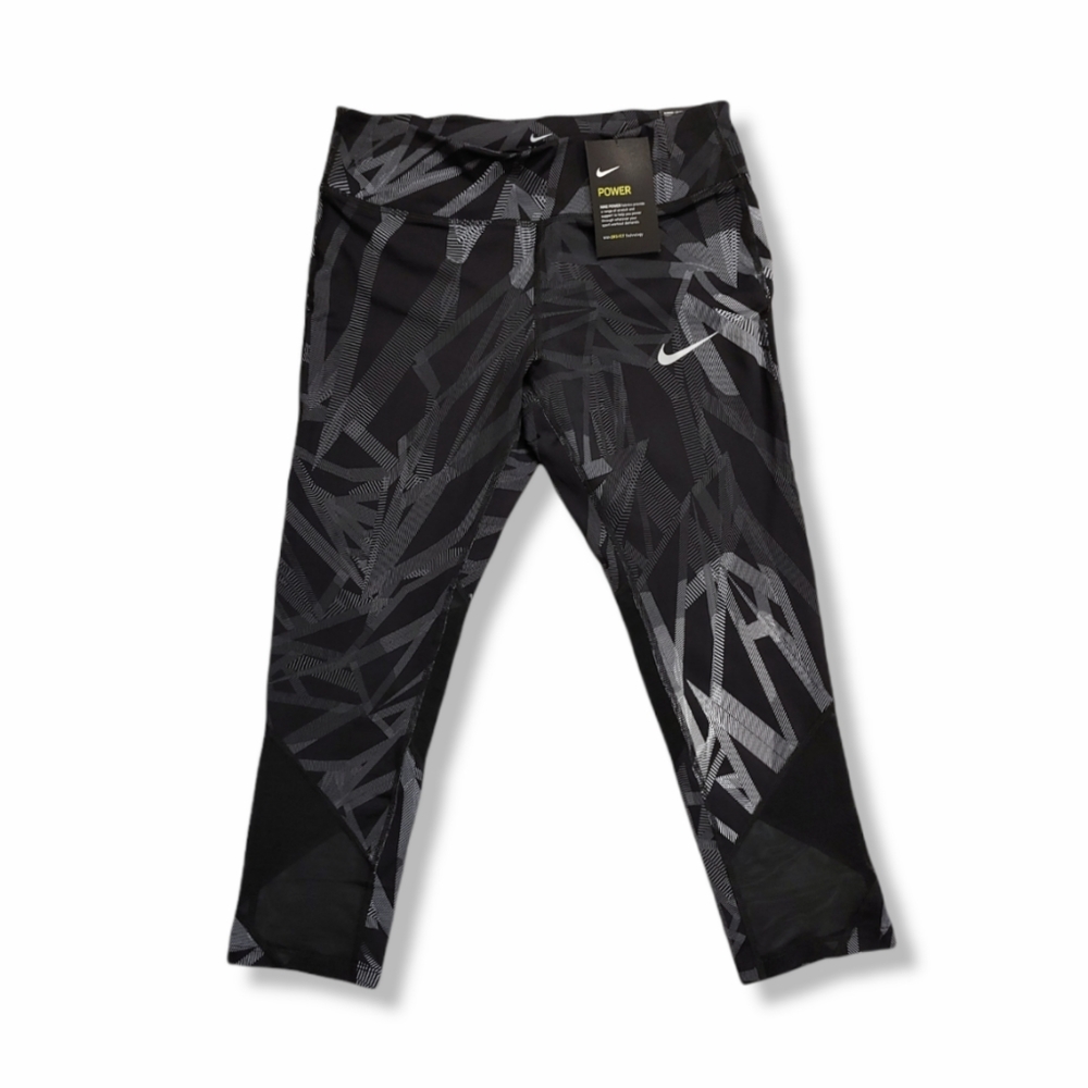 NIKE Women's Epic Lux Cropped Printed Running Capri Running Tights Medium NWT